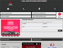 Tablet Screenshot of montgomerymitsubishi.com